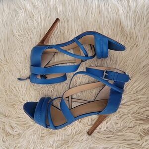Joes brand cobalt blue strappy heels